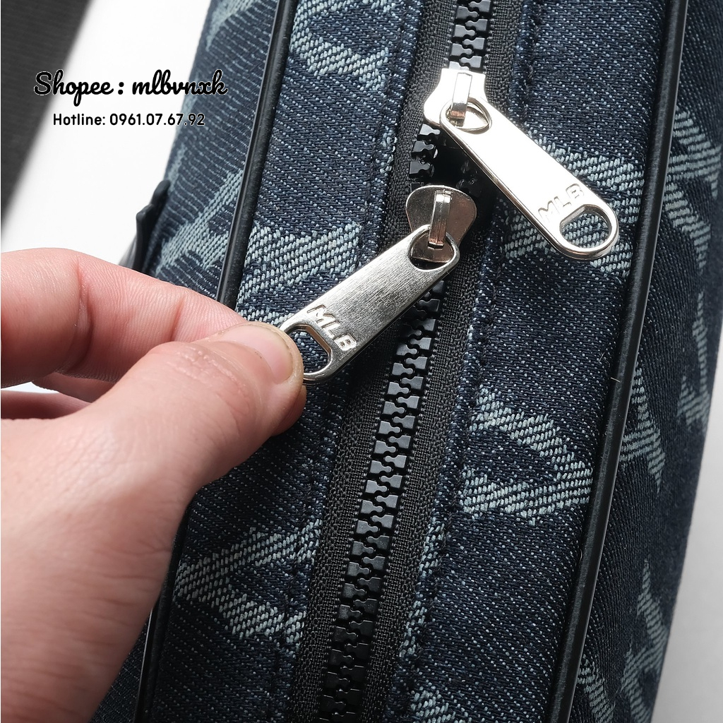 ẢNH THẬT - Túi Đeo Chéo MLB Crossbody Newyork Jean SS2022 - CROSS BODY VNXK - HÀNG XUẤT DƯ