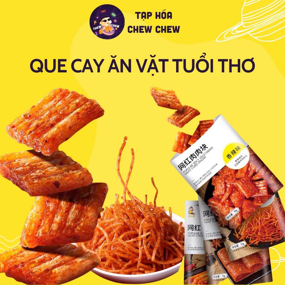 Que cay tẩm vị Đồ ăn vặt tuổi thơ đặc sản Hồ Nam gói 70g-Tạp hóa chew chew