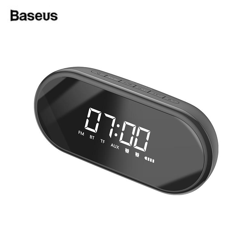Loa không dây tích hợp đồng hồ báo thức đa năng 4 trong 1 Baseus Encok E09 Wireless Speaker Heavy Bass Stereo 6 giờ nghe