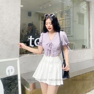 CHÂN VÁY XÒE XẾP LY BASIC ZAREEN VAA28 TRẮNG