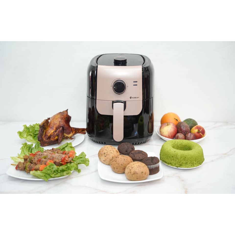Nồi Chiên Không Dầu Chef &amp; Chef 5,5L - 1400W-Công nghệ Đức-Bảo Hành 12 tháng- Công nghệ inverter-Tiết Kiệm Điện