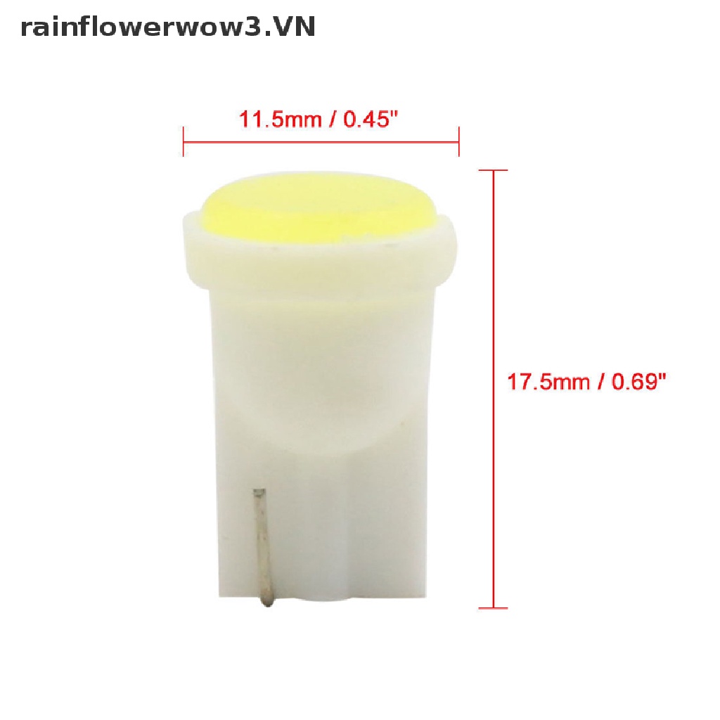 Set 10 Đèn LED T10 COB W5W Dùng Để Trang Trí Nội Thất Xe Ô Tô