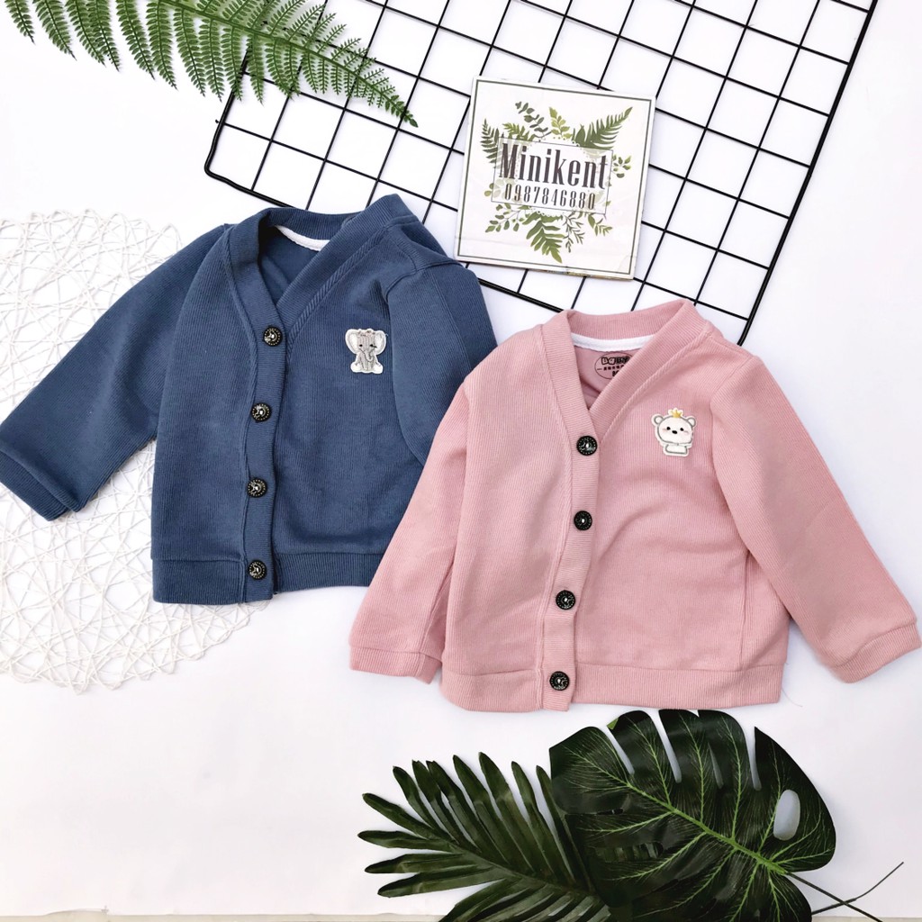 Áo cardigan len mịn thu đông cho bé