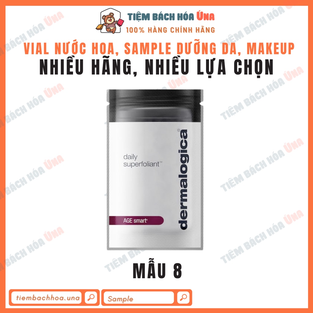 Tẩy tế bào chết Dermalogica loại Daily Microfoliant, Daily Superfoliant dạng gói sample nhiều loại chính hãng dùng thử