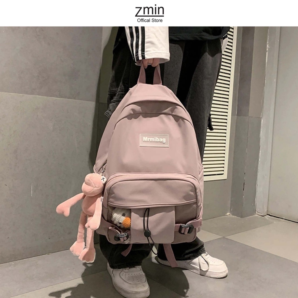 Balo thời trang đi học Zmin, chống thấm nước vừa laptop 14inch,A4-Z027