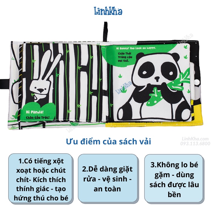 Sách Vải Đa Tương Tác Cho Bé 0-4 Tuổi - Lalala Baby - Lẻ Từng Chủ Đề