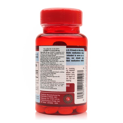 [CHÍNH HÃNG] Hỗ trợ sức khỏe tim mạch, điều hòa huyết áp, chống lão hóa Q-SORB Coenzyme Co-Q10 100 mg CoQ10 Co – Q 10