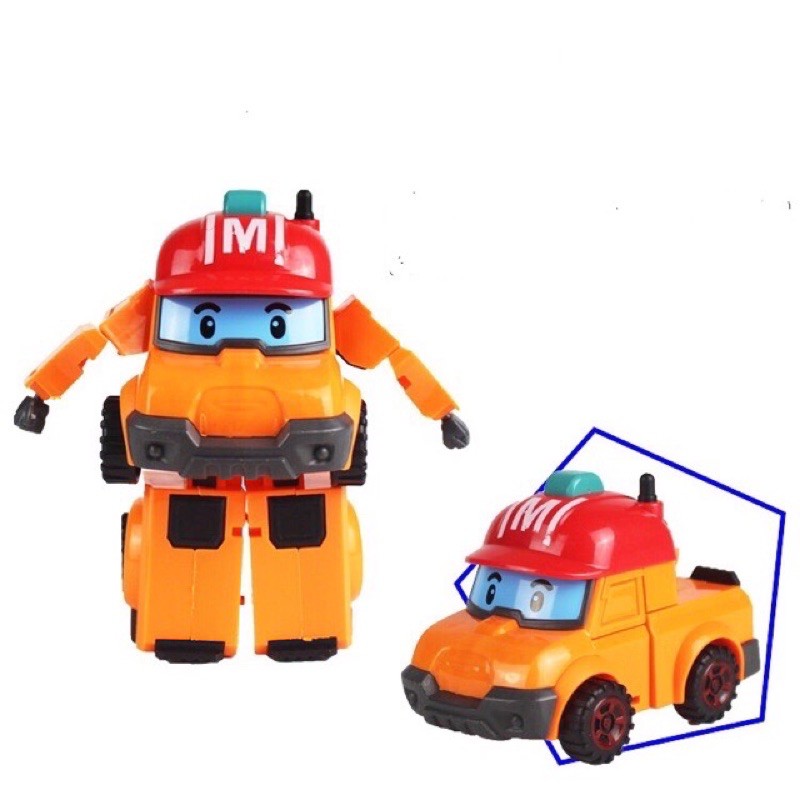Hộp đồ chơi 6 Poli (Đội cứu hộ poli) biến hình xe cực đẹp dành cho bé (Cứu thương, cứu hoả, helicopter, cs) 868-4