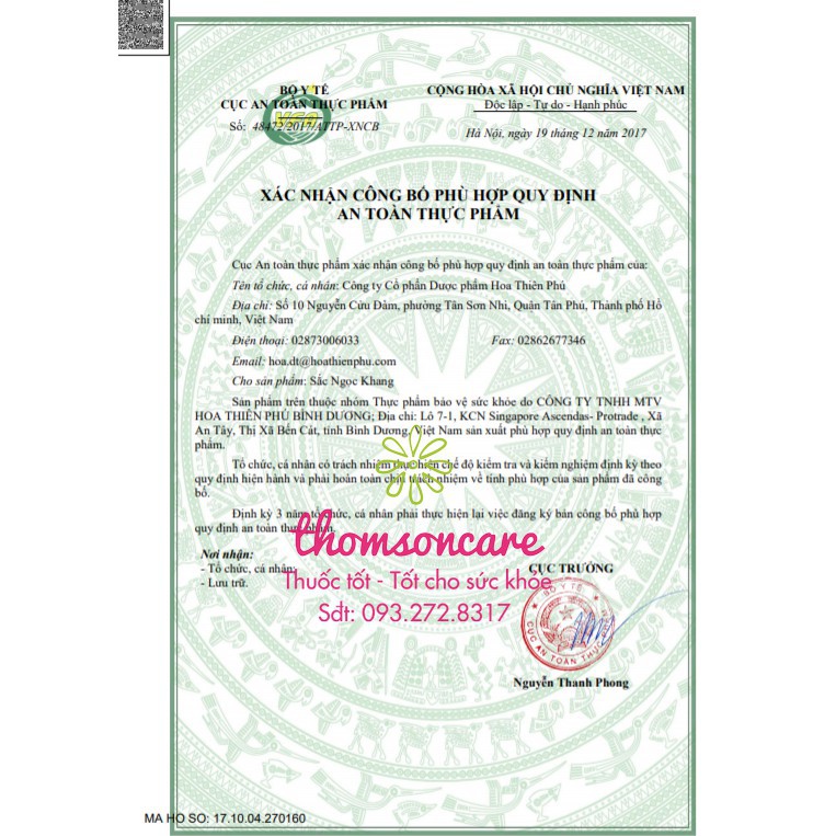 Sắc ngọc khang viên uống Lọ 60v Giảm nám, tàn nhang, đẹp da từ mầm đậu tương, Lcystin và thảo dược Hoa Thiên Phú | BigBuy360 - bigbuy360.vn