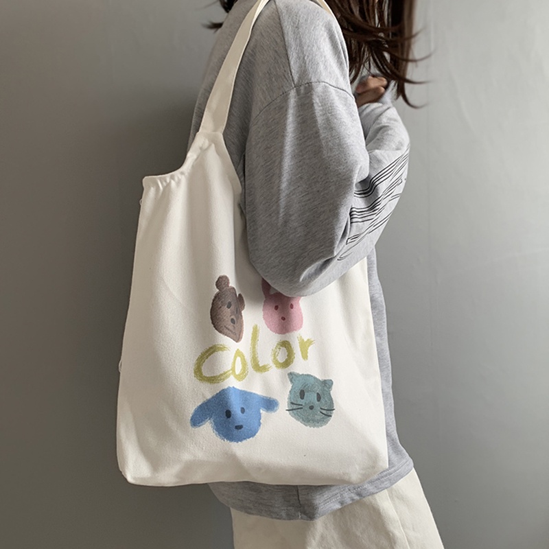 Túi Đeo Vai Bằng Vải Canvas Thời Trang Dành Cho Nữ