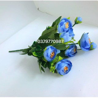 Hoa lụa - cụm hồng tỉ muội