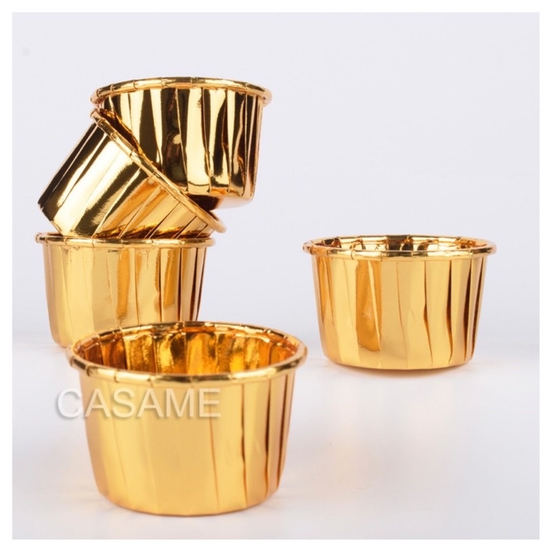 Cốc nhôm đựng bánh, trang trí bánh Cupcake(47~50c)
