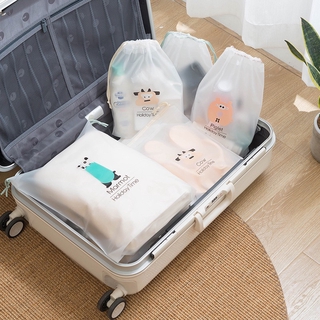 Cosmetics Waterproof Storage Bag Drawstring Pocket Drawstring Cloth Bag Portable Shoes Toy Portable Travel Underwear Organizing Bag