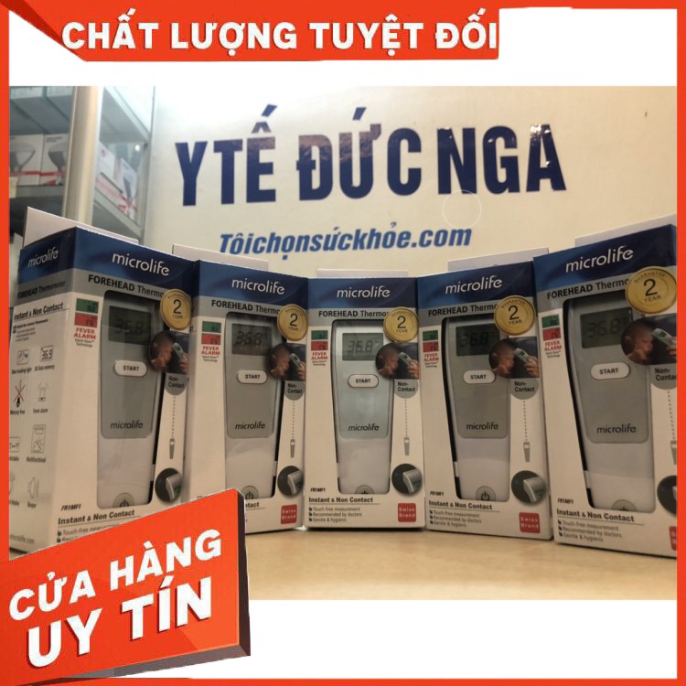 Nhiệt kế hồng ngoại đo Trán Microlife FR1MF1 (THỤY SỸ) + Tặng bao da đựng máy 50k