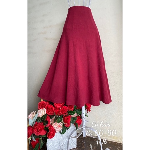 Chân váy dài vintage