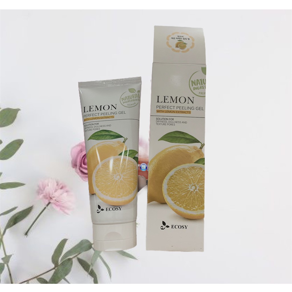 GEL TẨY TẾ BÀO CHẾT CHANH ECOSY LEMON PERFECT PEELING GEL 180G