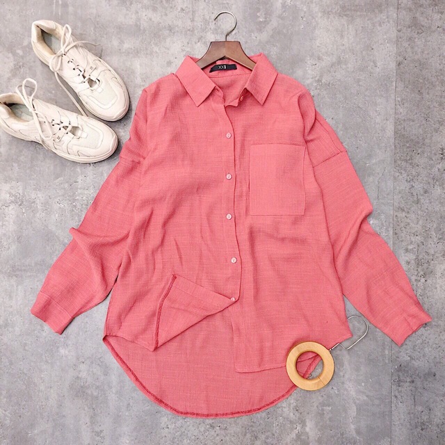 [Hàng Cao Cấp] Áo sơ mi nữ chất đũi form rộng full màu qc mặc đi học đi chơi đều được | BigBuy360 - bigbuy360.vn