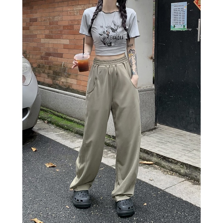 Quần Dài Ống Loe Phong Cách Hàn Quốc Dành Cho Nữ