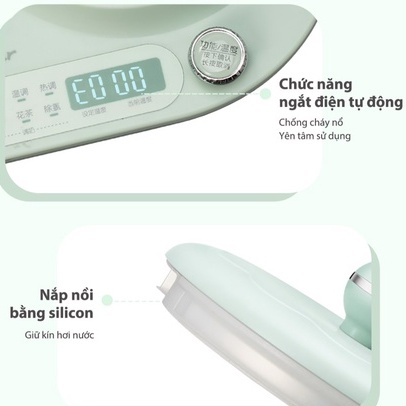 Bình nấu nước đa năng và giữ ấm Bear TNQ-A12L1 - Hàng chính hãng - Bảo hành 18 tháng