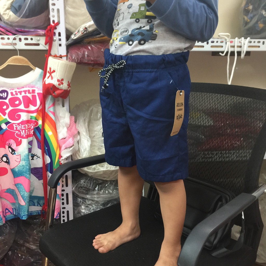 Quần đùi quần sooc cho bé trai cotton thoáng mát