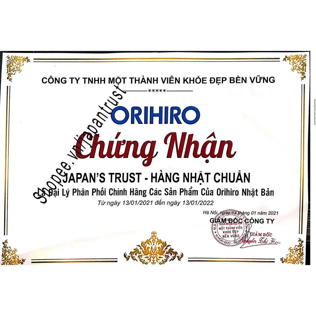 Tinh bột nghệ giải rượu giải độc gan Orihiro 20 gói của Nhật Bản -  Hàng chính hãng Orihiro