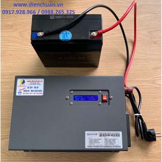 Kích điện sin chuẩn Dakota 1000VA 12V kèm sạc ắc quy
