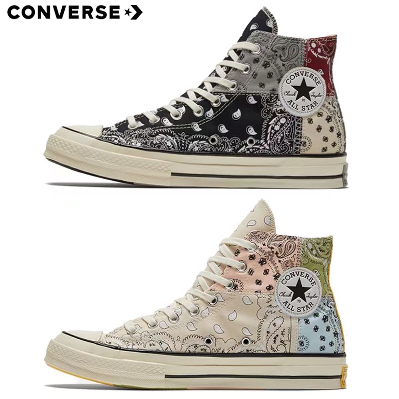 Giày Converse Offspring Paisley X Pathwork Chuck 1970 S Vải Canvas Thêu Hoa Cao Cấp Cho Nam Nữ
