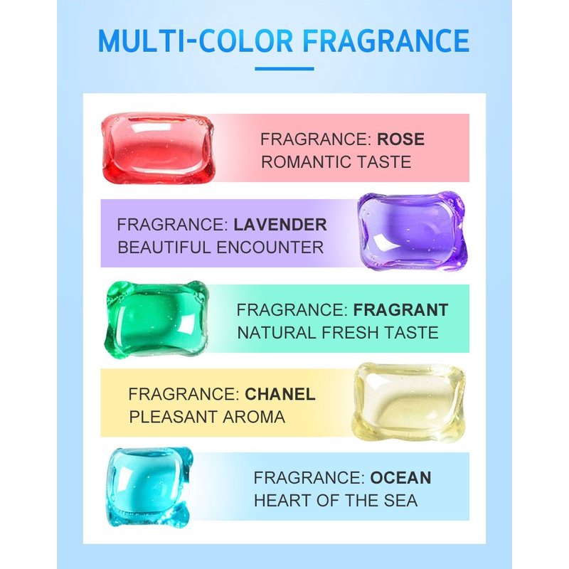 Bóng Giặt Nhiều Màu Hạt Gel Thơm Lâu Chất Lỏng Thơm Quần Áo Bảo Hộ Kháng Khuẩn Okase