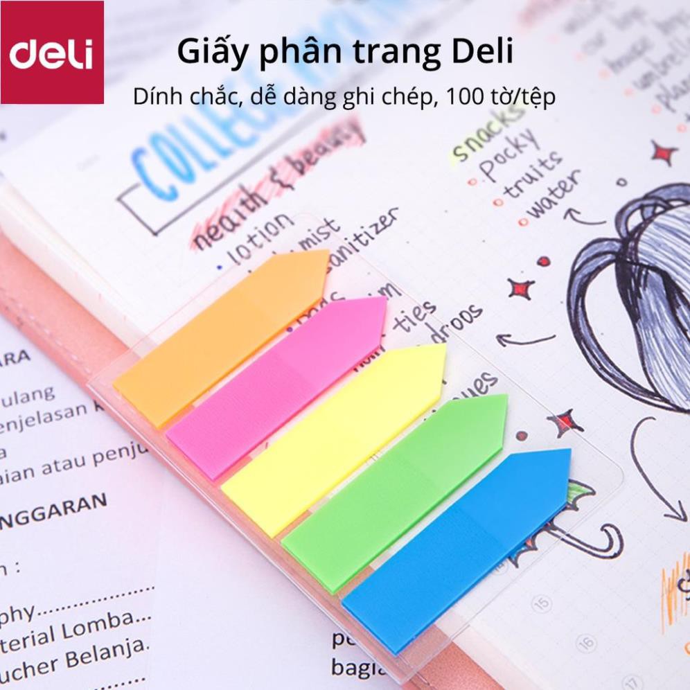 Giấy phân trang Deli - 100 tờ/tệp - EA10602 [Deli]