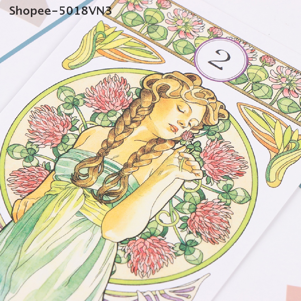 Bộ bài tarot Nouveau Lenormand Oracle thú vị 5018VN3
