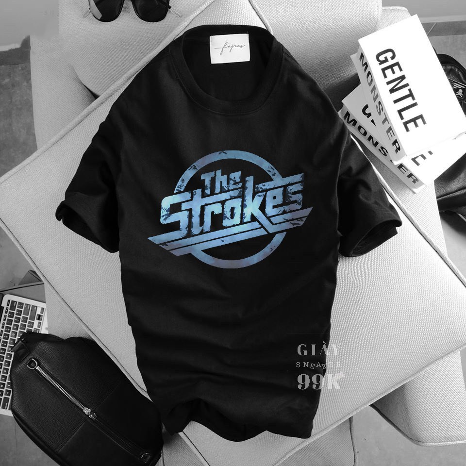 ÁO THUN UNISEX 'THE STROKES'' MÀU ĐEN CAO CẤP SIÊU HOT 2020