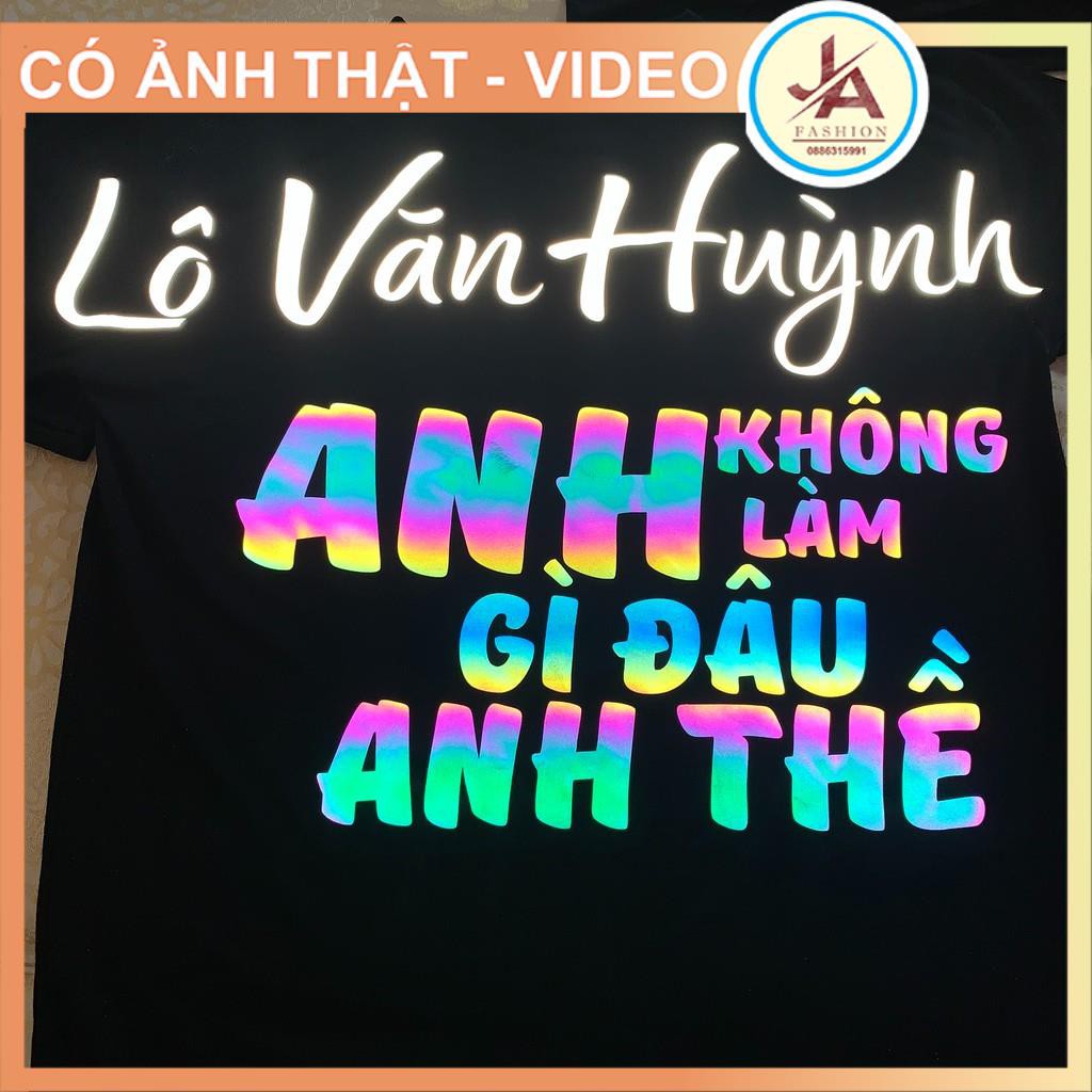 Áo Thun Tay Lỡ Unisex HÌNH THẬT - IN TÊN THEO YÊU CẦU Phản Quang Nam Nữ From Rộng