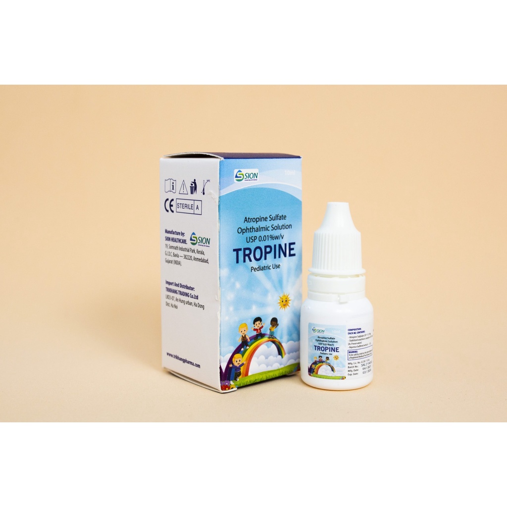 Tropine 0.01% - Kiểm soát cận thị –  Sản phẩm nhập khẩu trực tiếp Châu Âu