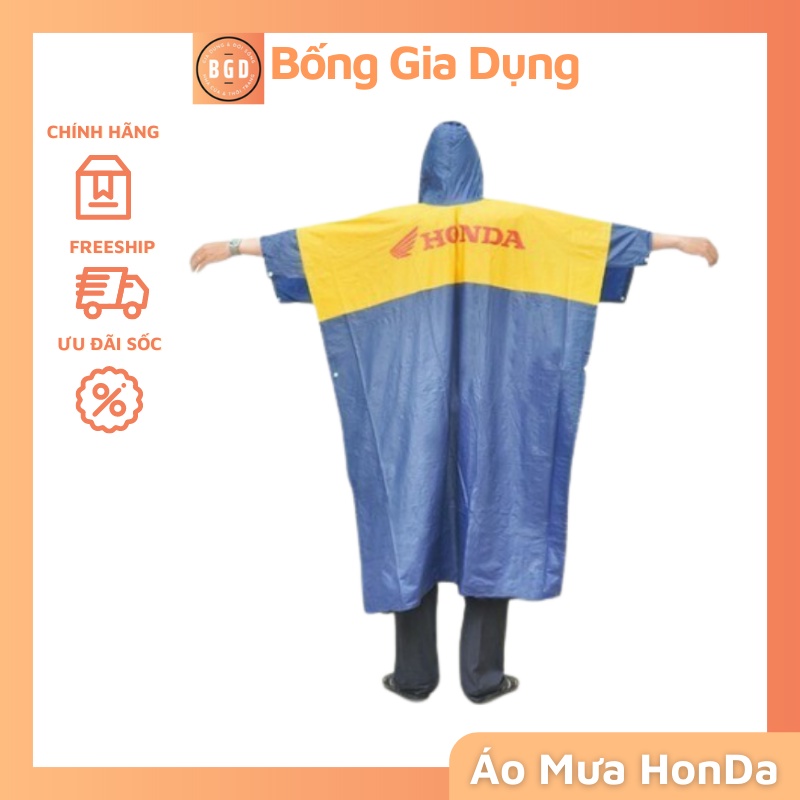 Áo Mưa Cánh Dơi HonDa Dáng Chùm Có Tay Siêu Rẻ