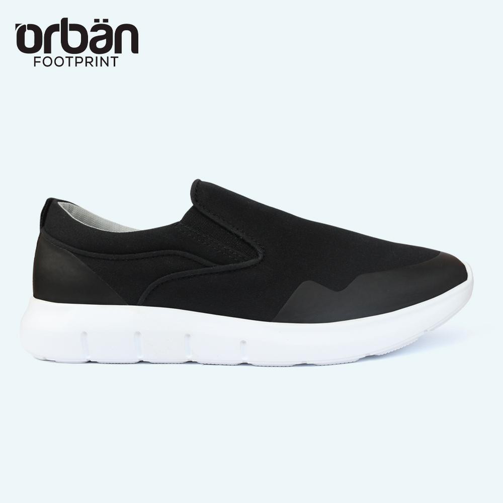 Giày slipon nam đế cao Urban TM1907 vải đen | BigBuy360 - bigbuy360.vn