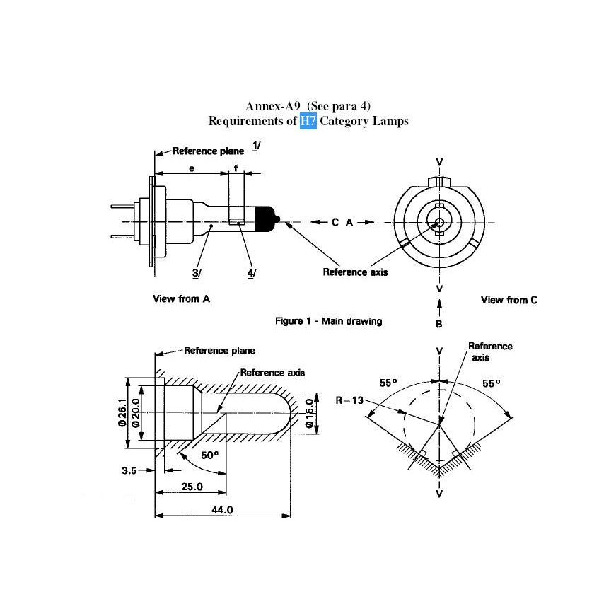Đèn Pha Philips Diamond Vision Chân H7 12V-55/65W 5000K