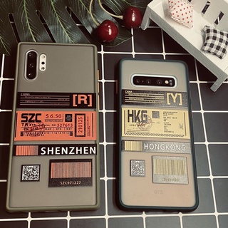 Ốp lưng chống sốc hình vé máy bay cho Samsung Galaxy S20 Ultra S10 S9 S8 Note 20 10 Plus 9 8