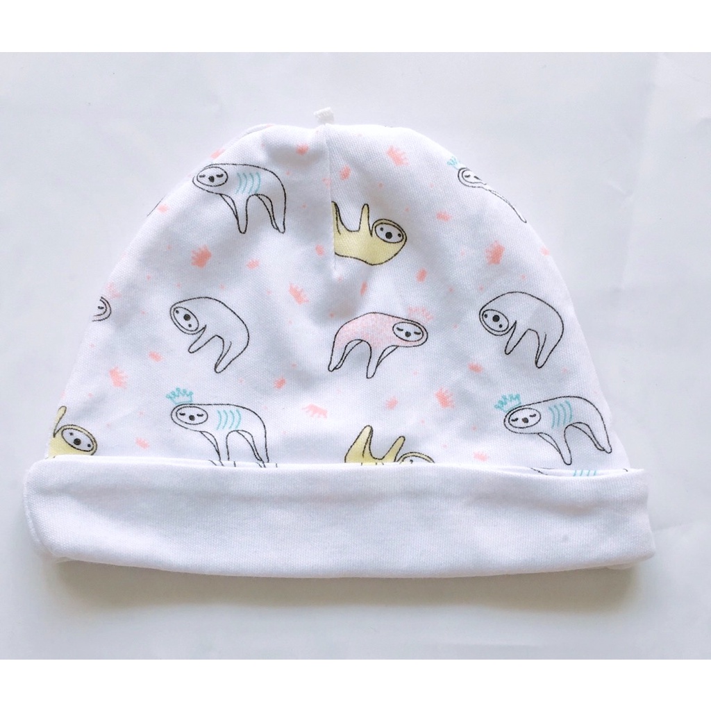 Mũ cotton sơ sinh (0-3m) xuất xịn cực đẹp