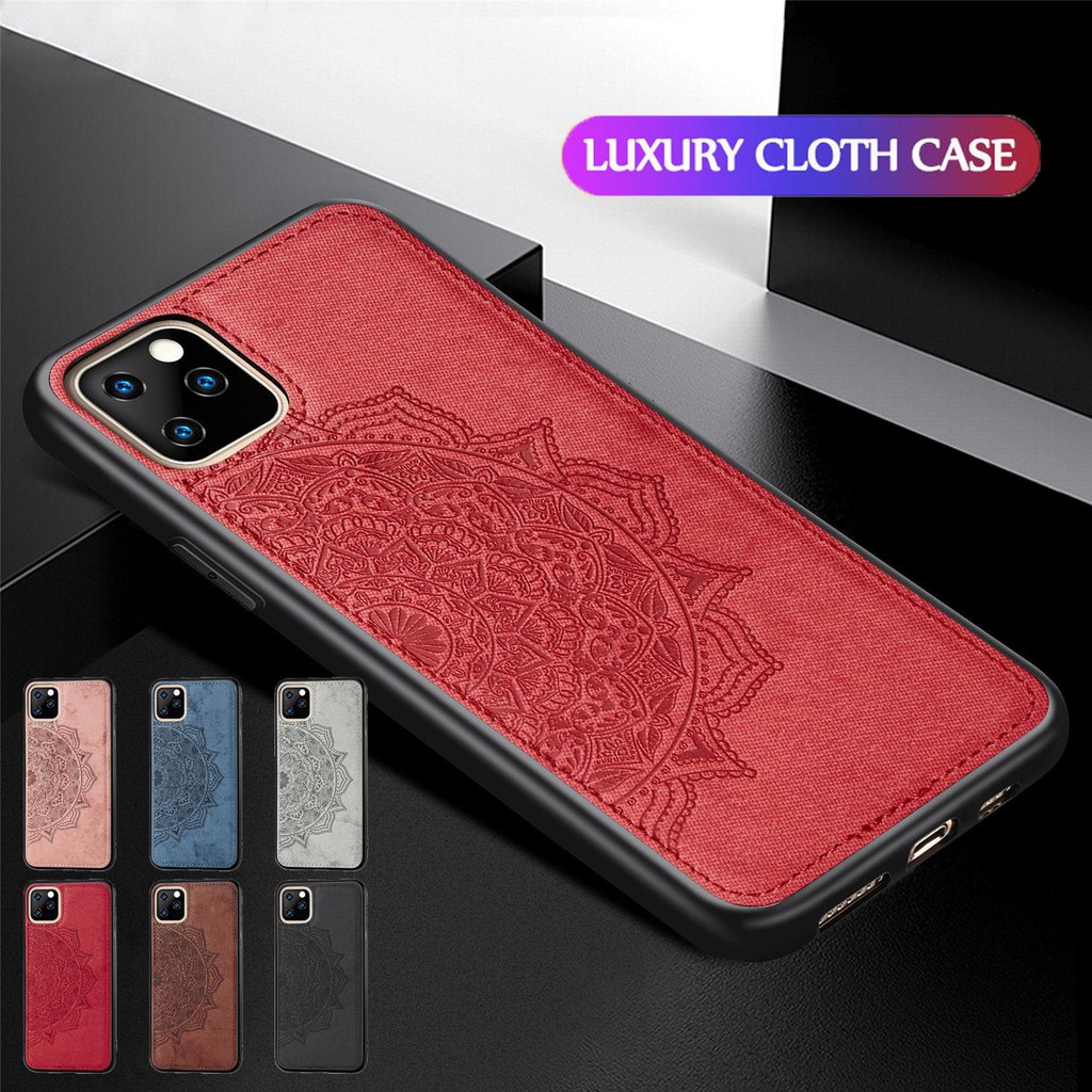 Ốp lưng vải trơn màu đầu lưng điện thoại dạng chống sốc cho Iphone 11 Pro Max 6 6s 7 8 Plus vỏ BẢO VỆ Lanyard For IPhone11 i11 i6 i7 i8 Shell