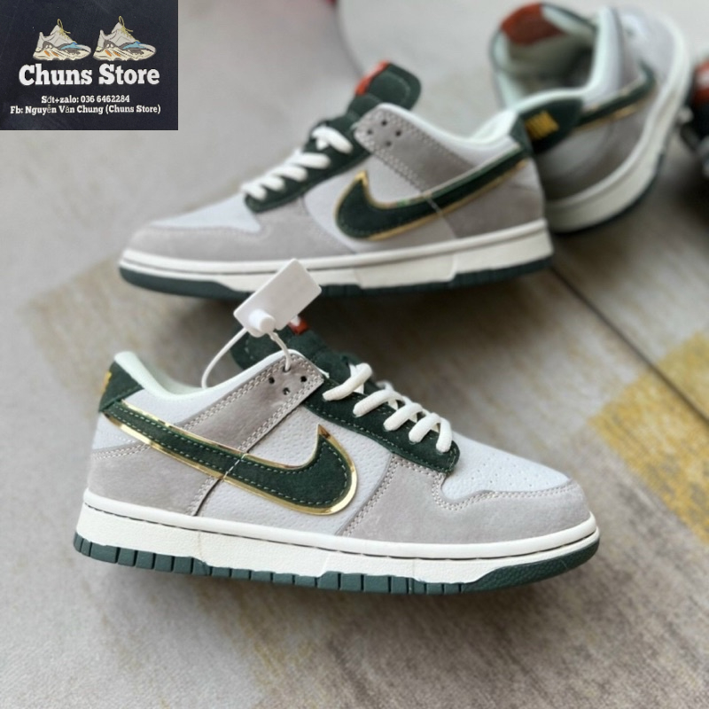 Giày jordan NK SB dunk otomo katsuhiro xanh biển,xanh lá,xám nâu cao cấp, giày JD SB xanh blue green mới