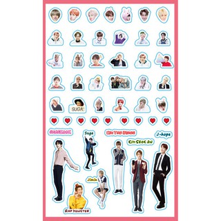 Tấm Sticker Dán Bts V Jungkook Army