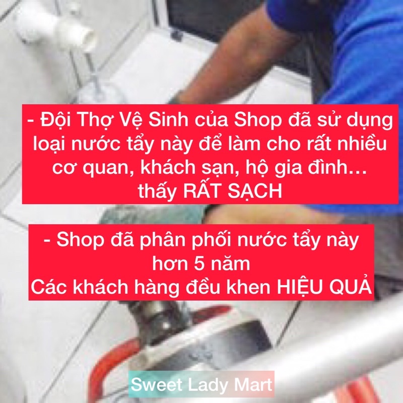 Nước Tẩy Bồn Cầu Cực Mạnh Sạch 99,9% Diệt Khuẩn
