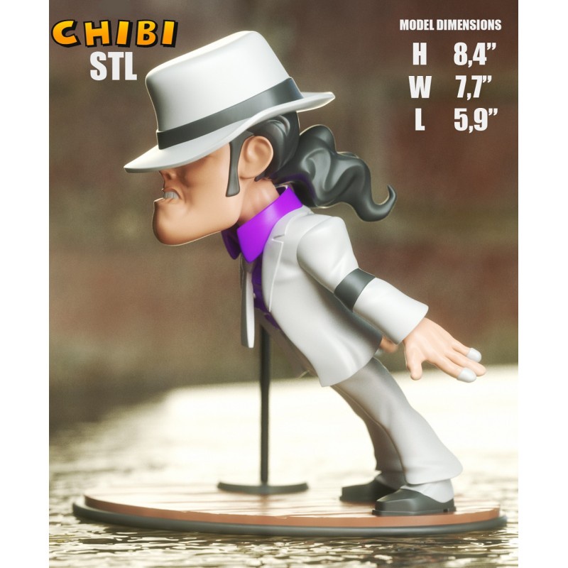 Mô hình in 3D Michael Jackson Chibi - Music
