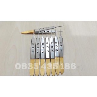 NHÍP 3 LỖ CÁN VÀNG CAO CẤP-DỤNG CỤ DÙNG TRONG PHẪU THUẬT THẨM MỸ