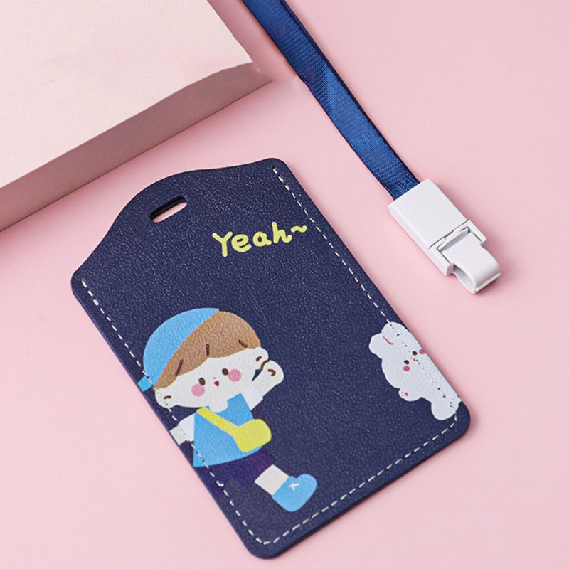 Bao Da PU Đựng Thẻ ID 10MK Họa Tiết Hoạt Hình Dễ Thương Đa Ứng Dụng