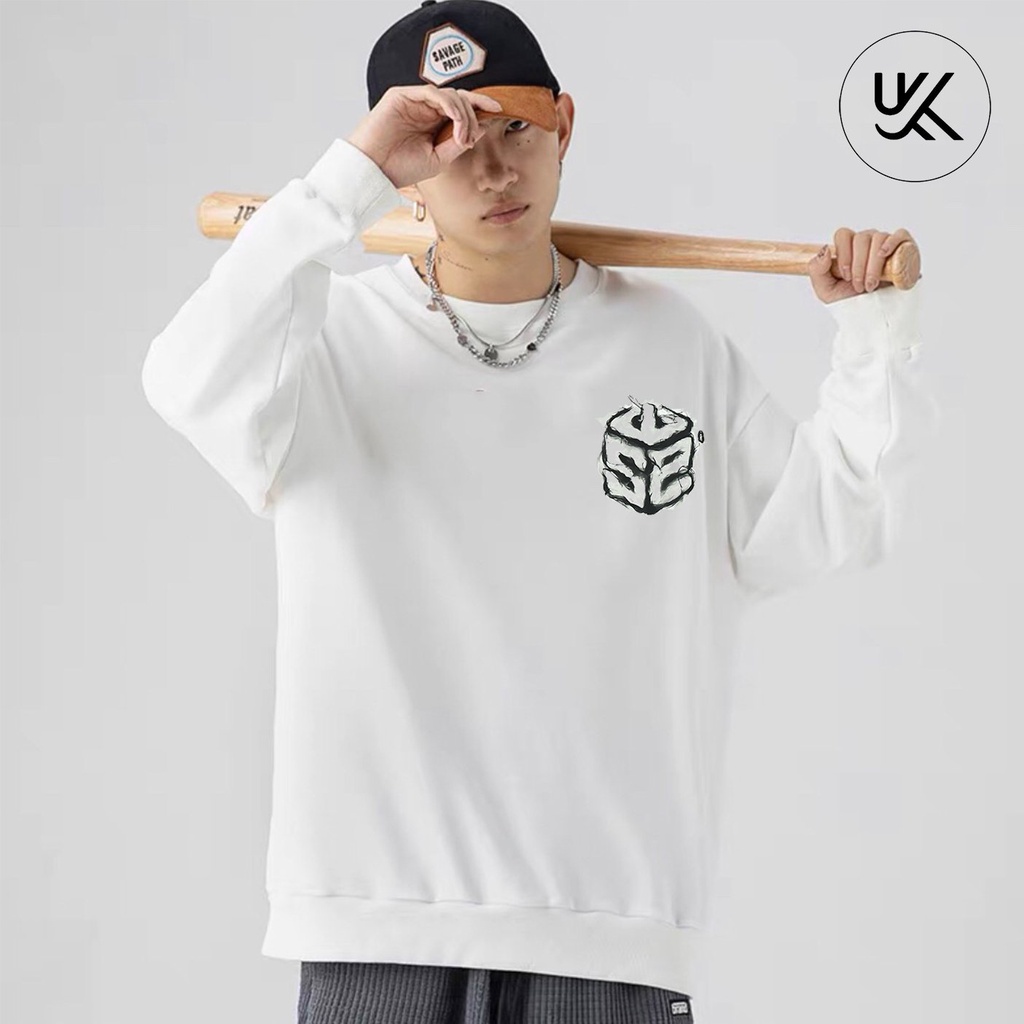 Áo Nỉ SWEATER SWE Form Rộng Oversize, Nỉ Bông cao cấp, Dài Tay Unisex Nam Nữ. KKimShop