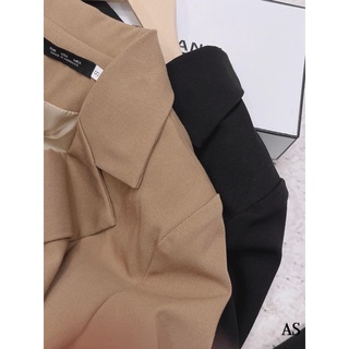 ÁO BLAZER 2 MÀU NÂU ĐEN