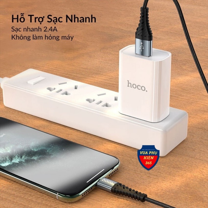 Dây Sạc HOCO X38 iPhone Samsung, Cáp Sạc iPhone Samsung HOCO X38 CHÍNH HÃNG Cổng USB - LIGHTNING/MICRO/TYPEC - BH 3 T