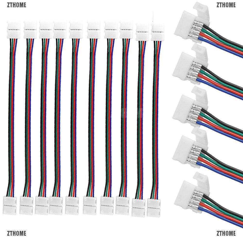 Dây kết nối 10mm 4 pin 2 đầu có dây cho đèn LED SMD 5050 RGB