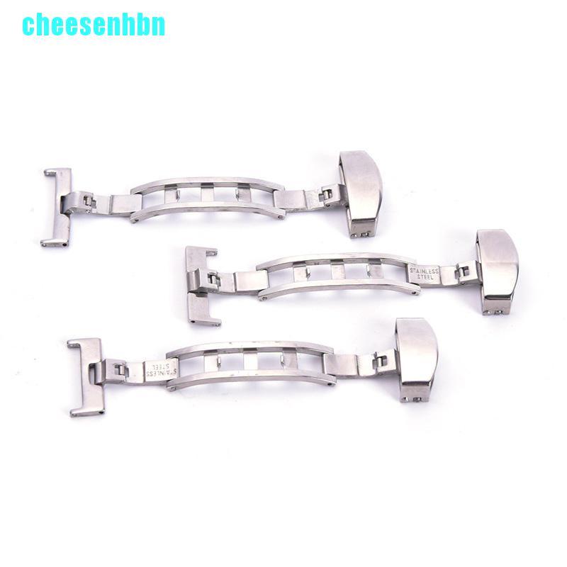 Khóa Bướm Chất Liệu Thép Không Gỉ Cho Đồng Hồ Đeo Tay 18 / 20 / 22mm